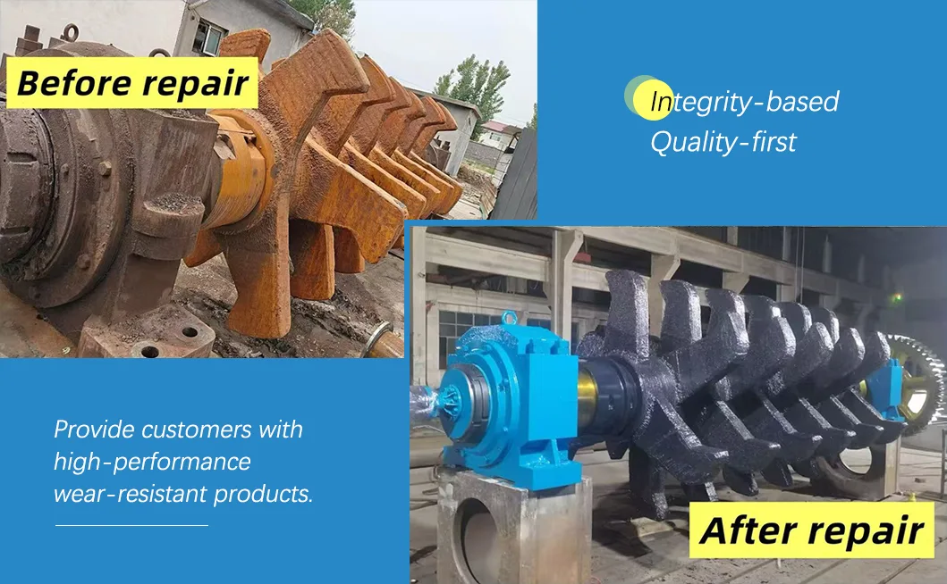 Ремонт на една ролка на машина за синтероване