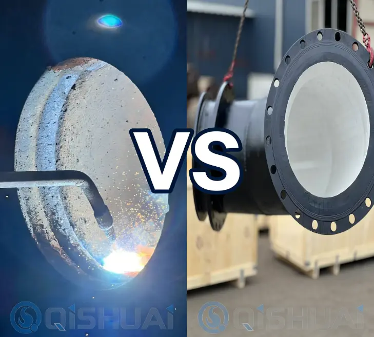 Задълбочен анализ на Shandong Qishuai: Ръководство за избор на тръби с покритие от хромов карбид и тръби с алуминиева керамична облицовка, подходящи за условия на висока абразия във всички индустрии